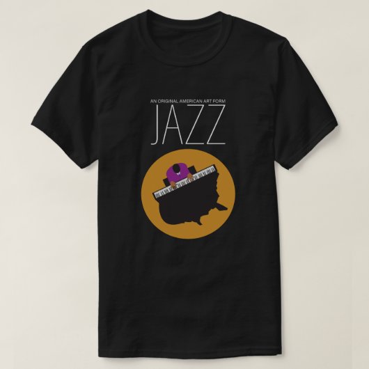 AmeriJazz Bella+Canvas Jersey T-shirt met korte mo (Design voorkant)