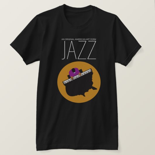 AmeriJazz Bella+Canvas Jersey T-shirt met korte mo (Design voorkant)