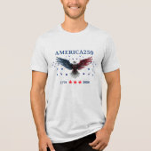 AMERIKA250 Onafhankelijkheidsdag 1776 - 2026 Tri-Blend Shirt (Voorkant)