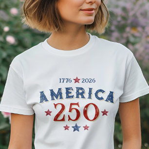 Amerika 1776 - 2026 250 Jaar Onafhankelijkheid T-shirt
