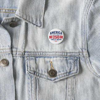 Amerika 1776 2026 250 Jaar Vrijheid Patriotisch Ronde Button 3,2 Cm