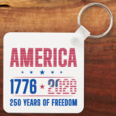 AMERIKA 1776 2026 250 jaar vrijheid Sleutelhanger (Achterkant)