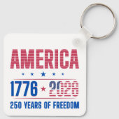 AMERIKA 1776 2026 250 jaar vrijheid Sleutelhanger (Achterkant)
