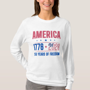 AMERIKA 1776 2026 250 jaar vrijheid T-shirt