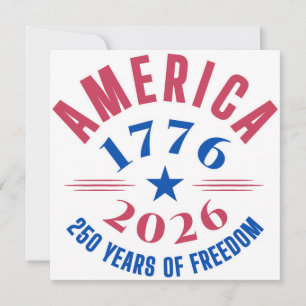AMERIKA 1776 2026 250 jaar vrijheidsjubileum Kaart