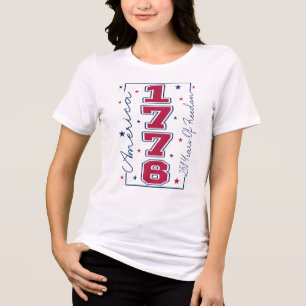 Amerika 1776 250 Jaar Vrijheid VS 4 juli Tri-Blend Shirt