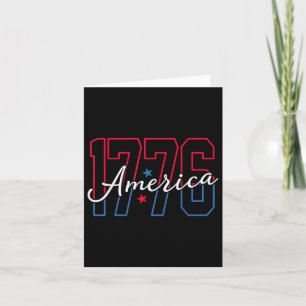 Amerika 1776 4 juli Patriottische  Mannen Wom Kaart