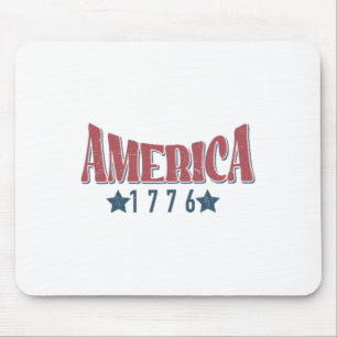 Amerika 1776: de thuishaven van de vrije 4e juli muismat