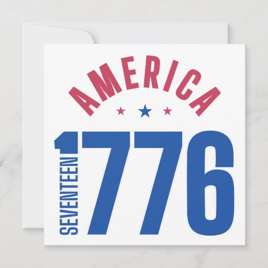 AMERIKA 1776 jaar van vrijheid  Kaart (Voorkant)