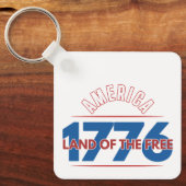 AMERIKA 1776 LAND VAN DE VRIJEN SLEUTELHANGER (Voorkant)