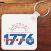 AMERIKA 1776 LAND VAN DE VRIJEN SLEUTELHANGER (Achterkant)