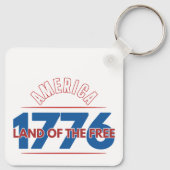 AMERIKA 1776 LAND VAN DE VRIJEN SLEUTELHANGER (Achterkant)