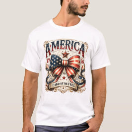 Amerika 1776 – Land van de Vrijen | Vintage Patrio T-shirt