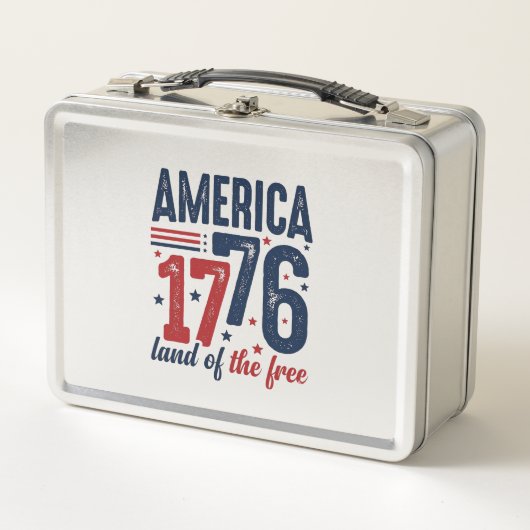 Amerika 1776 Land van de Vrijheid Retro Patriottis (Voorkant)