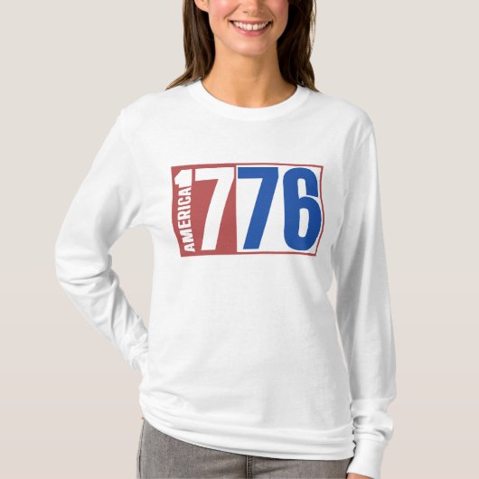 AMERIKA 1776  T-SHIRT (Voorkant)