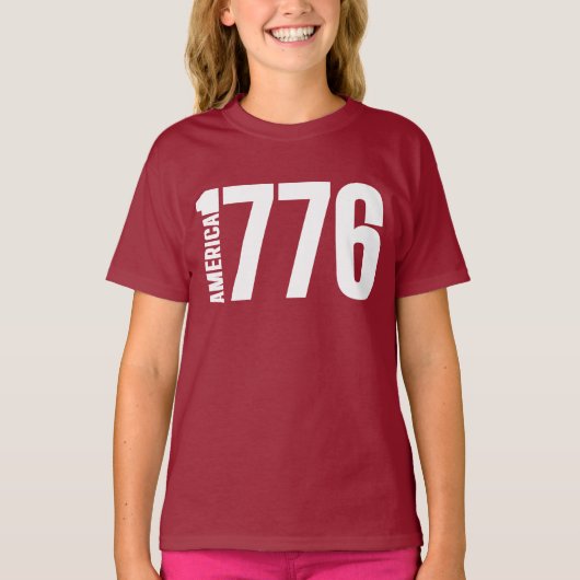 AMERIKA 1776 T-SHIRT (Voorkant)