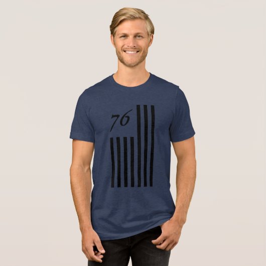 Amerika 1776 Tri-Blend shirt (Voorkant volledig)