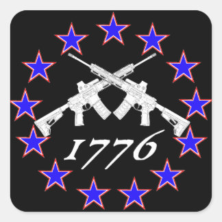 Amerika 1776 vierkante sticker