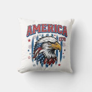 Amerika 1776 Vintage Adelaar Patriottisch Shirt On Kussen