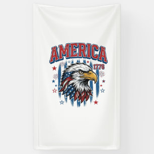 Amerika 1776 Vintage Adelaar Patriottisch Shirt On Spandoek
