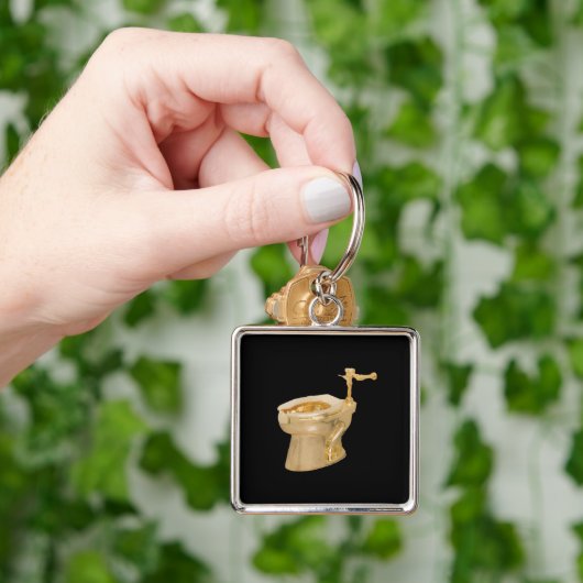 "AMERIKA" 18K GOUDEN TOILET SLEUTELHANGER (Hand)