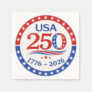 Amerika 250 1776 2026 Patriotisch USA  Servet