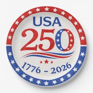 Amerika 250 1776 2026 Patriottisch USA  Papieren Bordje
