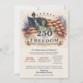 Amerika 250 – 250 Jaar Vrijheid Onafhankelijkheid Save The Date (Voorkant)