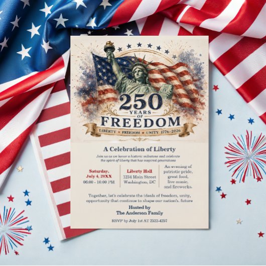 Amerika 250 – 250 Jaar Vrijheid Onafhankelijkheid Save The Date