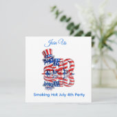 Amerika 250 4 juli sleutelhanger save the date (Staand voorkant)