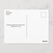 Amerika 250 4 juli-viering briefkaart (Achterkant)