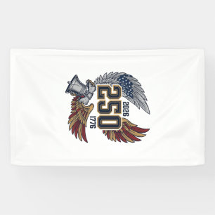 Amerika 250 Adelaar Vleugels 2026 Patriottisch Ont Spandoek