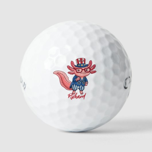 Amerika 250 Axolotl Golfballen - Speciale Editie (Voorkant)