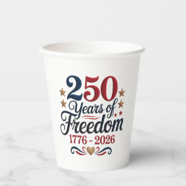 Amerika 250 Badkamer Gast Papieren Bekers