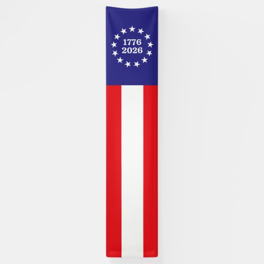 Amerika 250 Betsy Ross Spandoek (Verticaal)