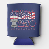Amerika 250 blikjeskoeler (Voorkant)