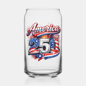 Amerika 250 blikvorm glas (Voorkant)