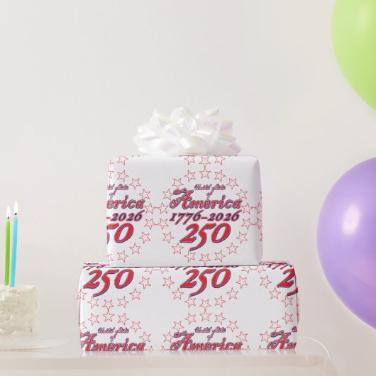 Amerika 250 cadeaupapier (Feestgeschenken)