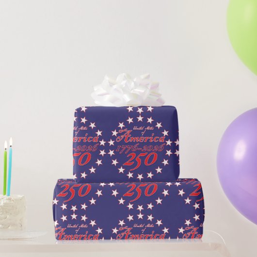 Amerika 250 cadeaupapier (Feestgeschenken)