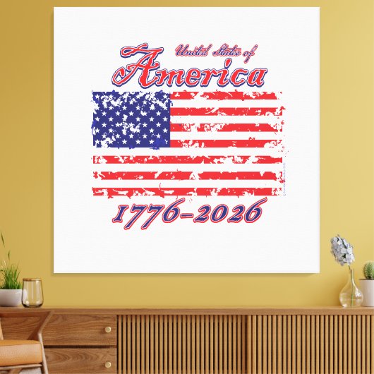Amerika 250 canvas afdruk (Insitu (Woonkamer))