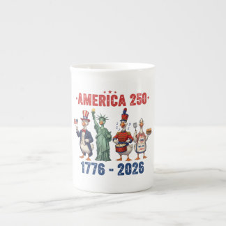 Amerika 250 Domme Ganzen Grappige Patriottische Ko Porselein Kop