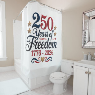 Amerika 250 douchegordijn