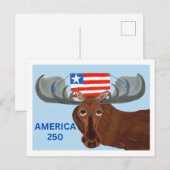 Amerika 250 Eland Uitnodiging Briefkaart (Voorkant / Achterkant)