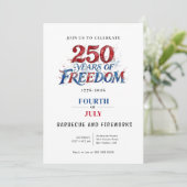 Amerika 250 Feestviering Kaart (Staand voorkant)
