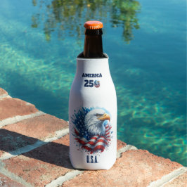 AMERIKA 250 Gepersonaliseerde V.S. met Adelaar Flesjeskoeler