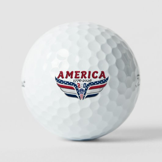 Amerika 250 golfballen (Voorkant)