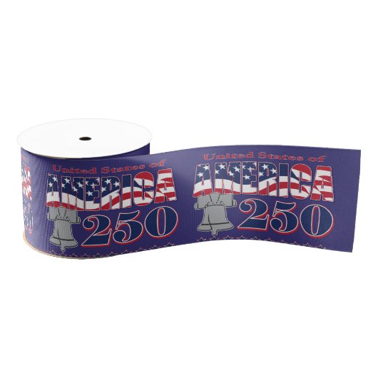 Amerika 250 grosgrain lint (Spoel)