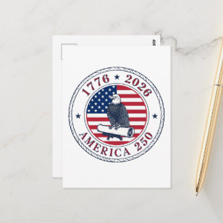 Amerika 250 Herdenkingsadelaarsstempel – 1776-2026 Briefkaart