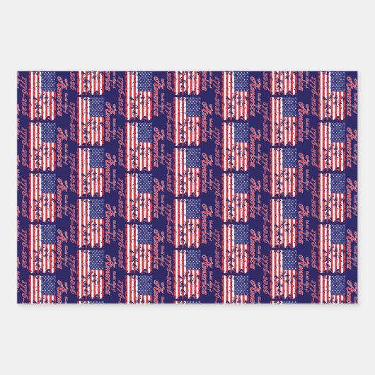 Amerika 250 inpakpapier vel (Voorkant)