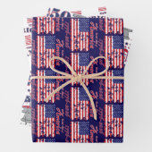Amerika 250 inpakpapier vel (In situ)
